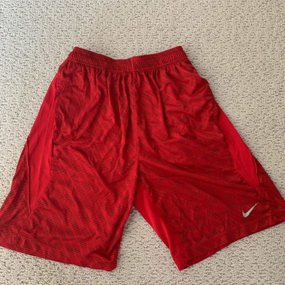 Men’s size medium red Nike dri fit shorts